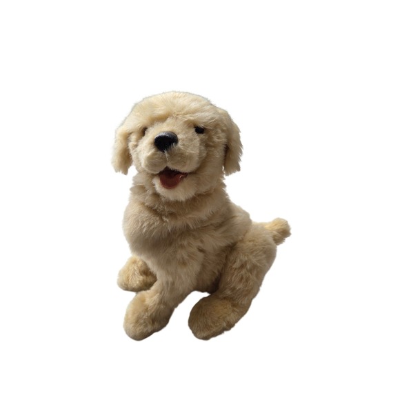 Realistic Golden Retriever Puppy Stuffed Animal Plush Dog Lifelike - Picture 4 of 11